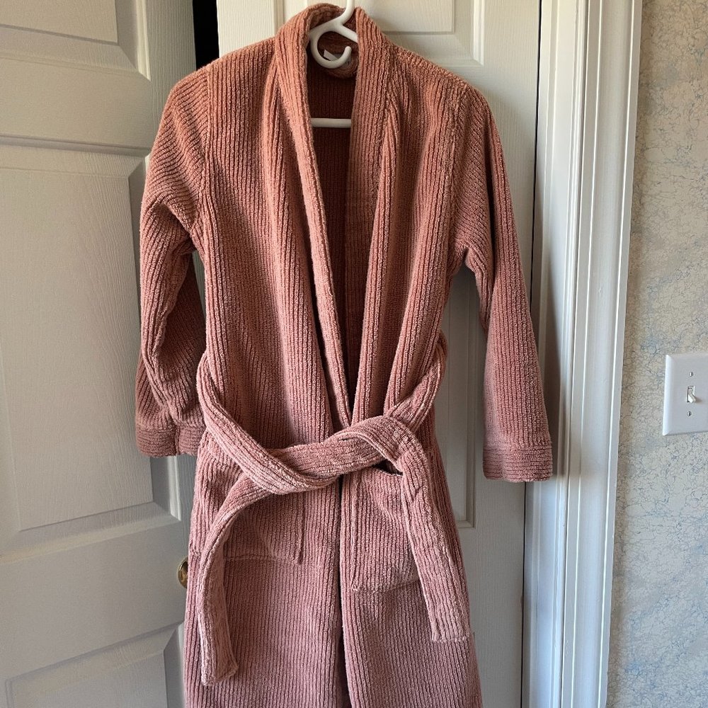 Parachute Soft Rib Robe Small in Clay/ Medium in Light Grey